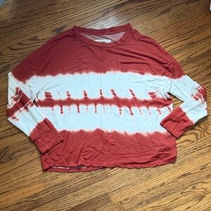 The Sweatshirt Project by French Laundry Red Long Sleeve Shirt